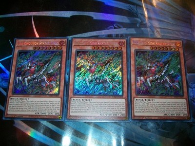 3x Fire King High Avatar Kirin 1st Edition Secret Rare RA05-EN032 Yu-Gi-Oh!