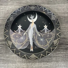 ROYAL DOULTON Franklin Mint House of Erte Queen of the Night Plate Mint Art Deco