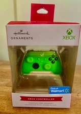 NEW HALLMARK Xbox Video Game Controller Christmas Ornament Neon Green NIB