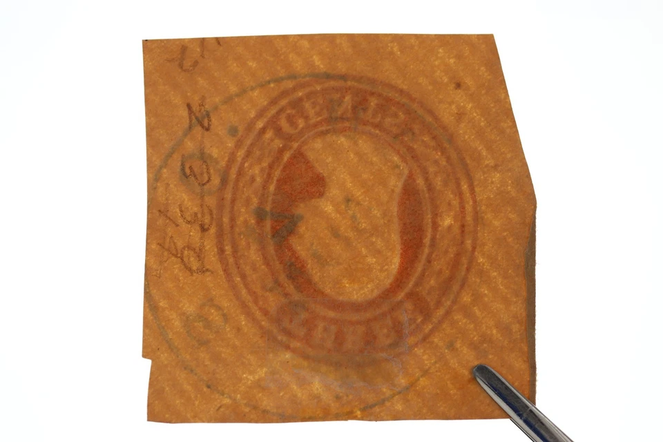 US CUT SQUARE SC# U9 U10 USED SOTN SON CITY POSTMARK HANDSTAMP SAVANNAH OHIO OH - Image 3 of 4