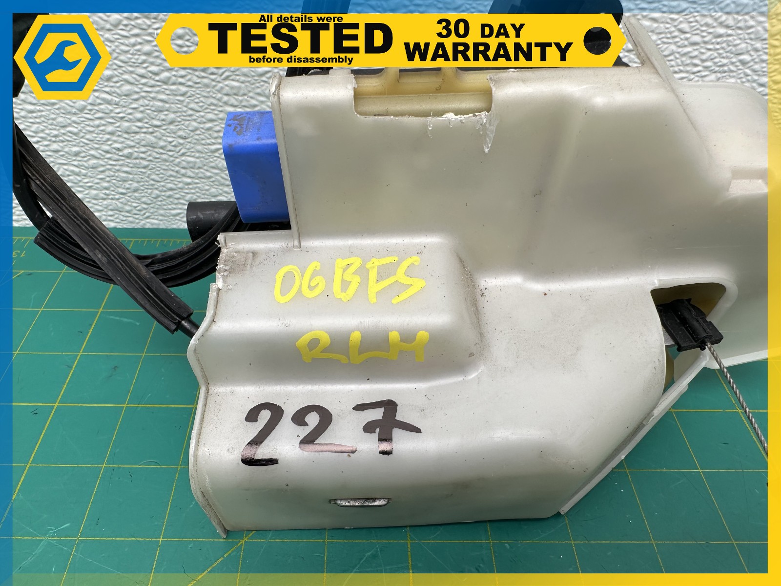 06-12 BENTLEY Flying Spur REAR LEFT DOOR LOCK LATCH ACTUATOR W/ CABLE OEM