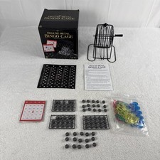 CARDINAL CLASSICS Deluxe METAL BINGO CAGE SET . Open Box. New