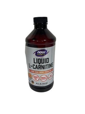 NOW Foods, Sports, Liquid L-Carnitine, Citrus, 1,000 Mg, 16 Fl Oz (473 Ml) 3/26
