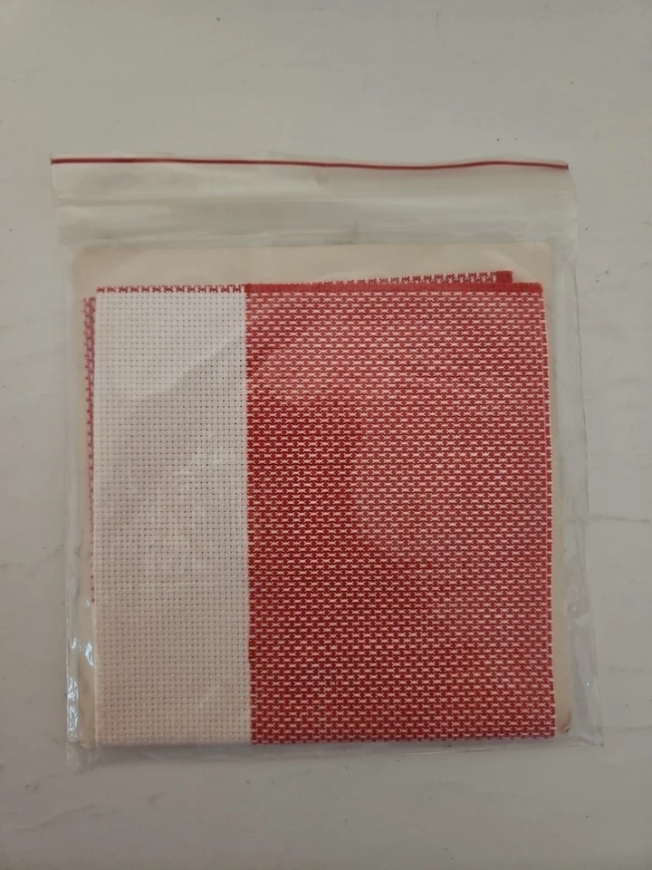 Charles Craft HOPSCOTCH Cross Stitch Fabric Aida 14 Count 15”x15” Red - Image 3 of 4