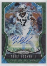 2019 Panini Prizm Rookies Green Scope 30/75 Terry Godwin II #393 Auto 0f18