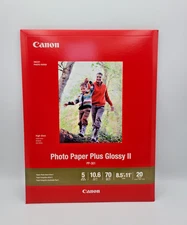 Cannon Photo Paper Plus Glossy II 8.5" x 11" -  20 Sheets - PP-301 inkjet