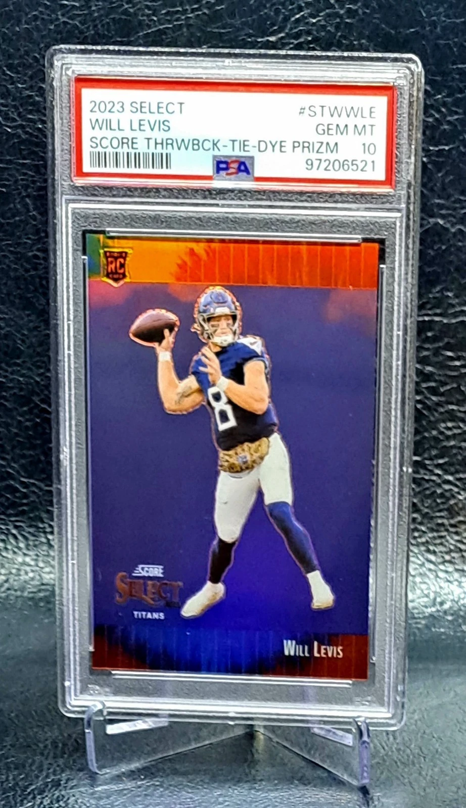 Will Levis Panini Select Score Select Throwback #STWWLE Tie-Dye