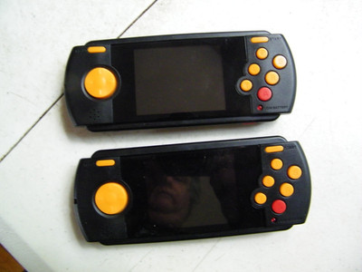 2 Atari Flashback Portable Black Orange SD Card Compatible No Charger