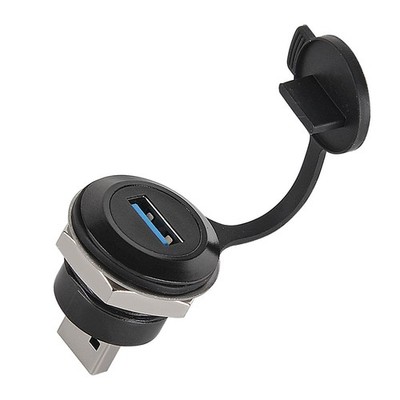1 PCS USB 3.0 Male To Female Extension Cable Adapter Panel Mount Connector