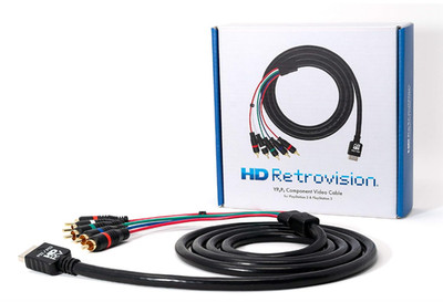 hd retrovision playstation 2/3 (ps2/ps3) premium ypbpr component video cable