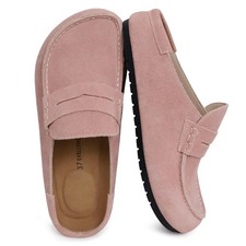 EVELLYHOOTD Lofel Womens Mens Clogs for Nurses  All-Day Standing  Genuine...