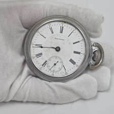 1903 P.S. Bartlett Model 1883 Waltham 17 Jewel Size 18 Pocket Watch Locomotive