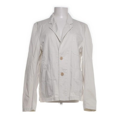 Acne Jeans, Blazer, Größe: 50, Weiß, Baumwolle/Wildleder, Einfarbig, Damen #8sf
