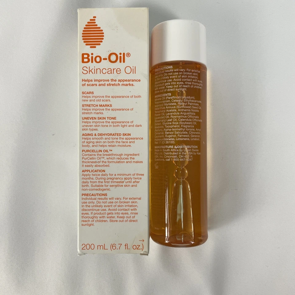 Aceite para el cuidado de la piel Bio-Oil 6,7 fl oz estrías cicatrices nuevo en caja Foto 2 de 4