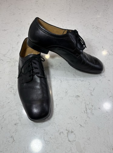 Werner Kern Tanzsport Ballroom Dance Black Leather Shoes Italy Men’s Size 11