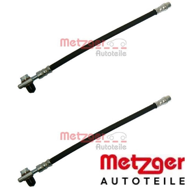 2X Bremsschlauch Metzger 4116225 2 BremsschläUche Rechts Links Hinten-image