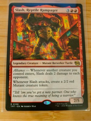 MTG Slash, Reptile Rampager 0108 Teenage Mutant Ninja Turtles M/NM Free UK P&P