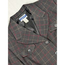 Vintage Pendleton Women's Blazer Virgin Wool Plaid Size 12
