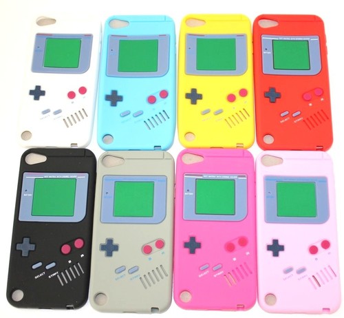 iPod Touch 5. & 6. Gen - Weiche Silikon Gummi Hauthülle Cover Gameboy Player - Bild 2 von 14