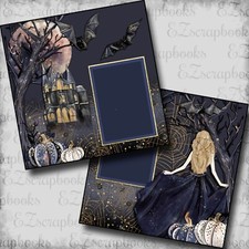 Enchanted Night Blonde - 2 Premade Scrapbook Pages - EZ Layout 5654