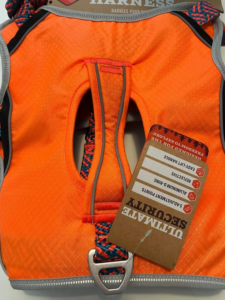 Dog Harness Orange Escape Proof by Arcadia Trail