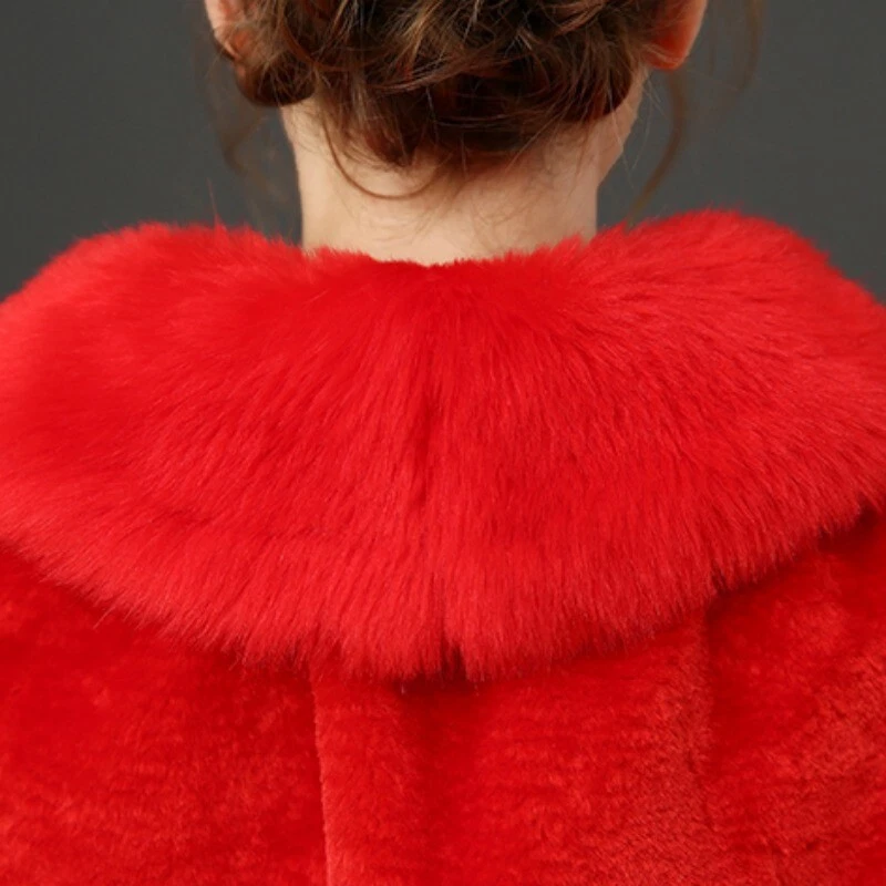 Dama Novia Bolero Encogerse de hombros Mantón de piel sintética Capa Abrigo Cárdigan Boda Cálido Elegante Foto 4 de 4