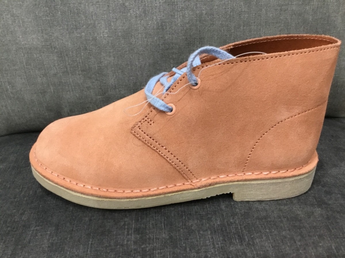 Clarks Originals Girls rusty Pink Real Suede Desert Boots Kids New