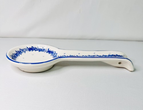 Dipinto A Mano Keramik blau weiß Löffelablage Wandbehang - Bild 2 von 4