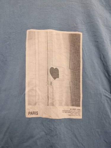 helmut lang shirt mens size xl extra large paris france cotton tee heavyweight - Picture 6 of 12