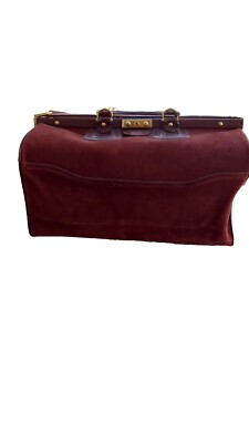 RARE Les Must De Cartier Rd1975 Paris Weekend Bag burgundy suede