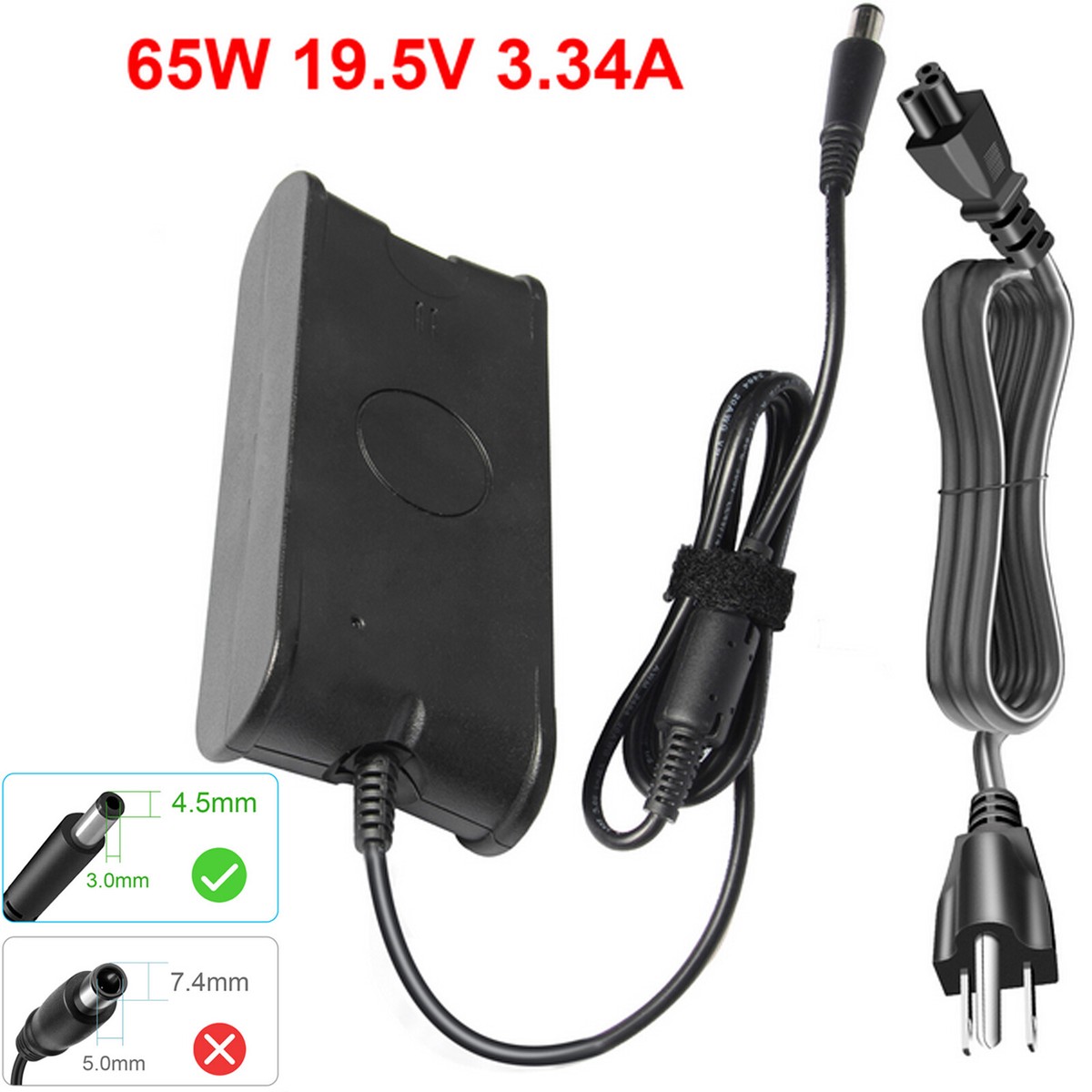 Dell Inspiron 45W Charger Power Adapter Cord For Inspiron 11 13 14 15 17 Laptop