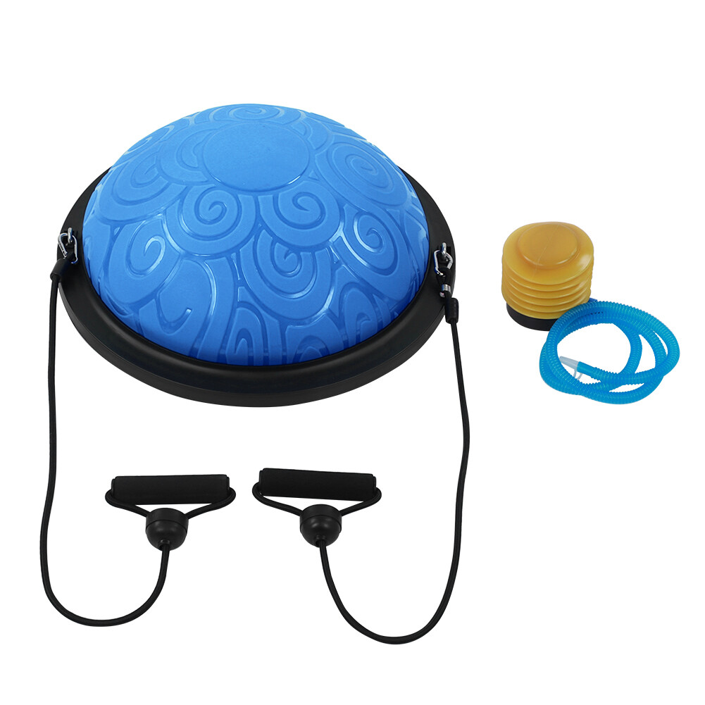 Half Ball Balance Trainer Core Stability with Resistance Bands Pump Home Gym