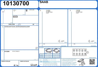Full Engine Rebuild Gasket Set SAAB 9-5 16V 2.3 230 B235R/TK (1/2002-12/2005)