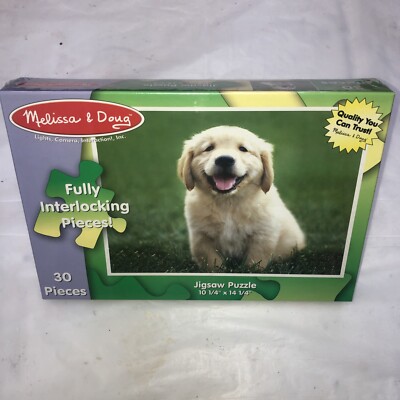 Melissa & Doug　メリッサ＆ダグ　 ゴールデンレトリバー Melissa And Doug Golden Retriever Jigsaw Puzzle 30 Pieces | eBay