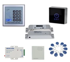 125Khz RFID Door Access Control Drop Bolt Strike Magnetic Gate Lock Touch Button