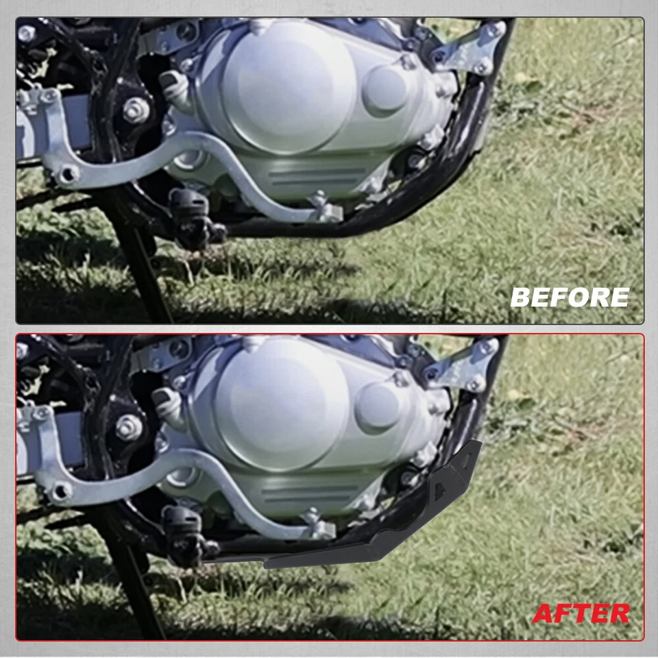 Ajuste para HONDA XR150L 2014-2024 Placa de deslizamiento Placa de deslizamiento Protector de motor Aluminio Foto 3 de 4