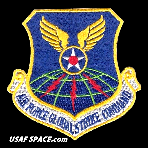 FORCE AÉRIENNE AUTHENTIQUE -GLOBAL STRIKE COMMAND - AFGSC - USAF VEL PATCH COMME NEUF ***** - Photo 1 sur 4