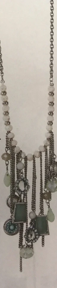 Park Lane Starlet ожерелье - отличный подарок на день ее/матери, бледно-зеленый и серебро - Изображение 3 из 4