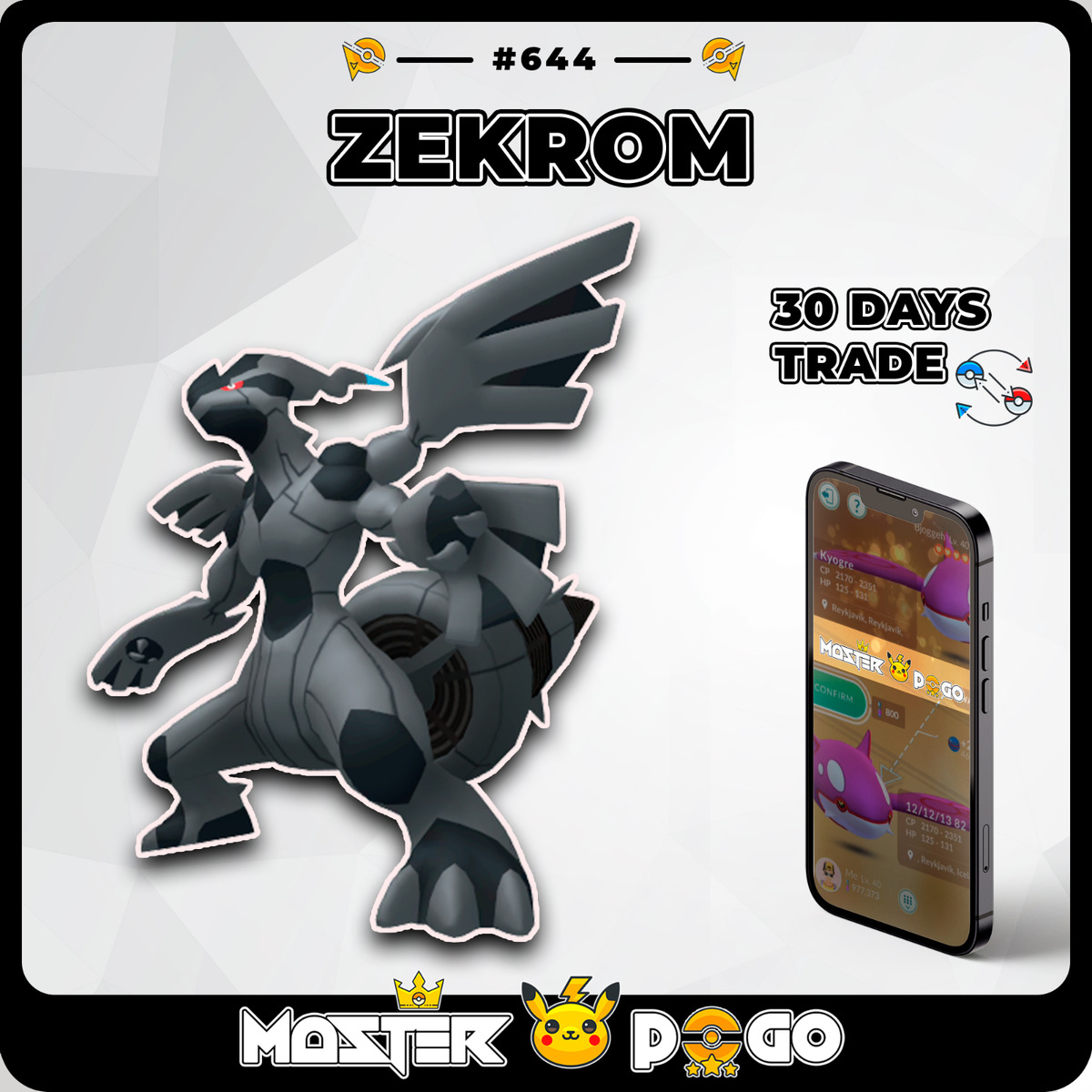 Legendary Zekrom Service - Pokemon GO Account Service