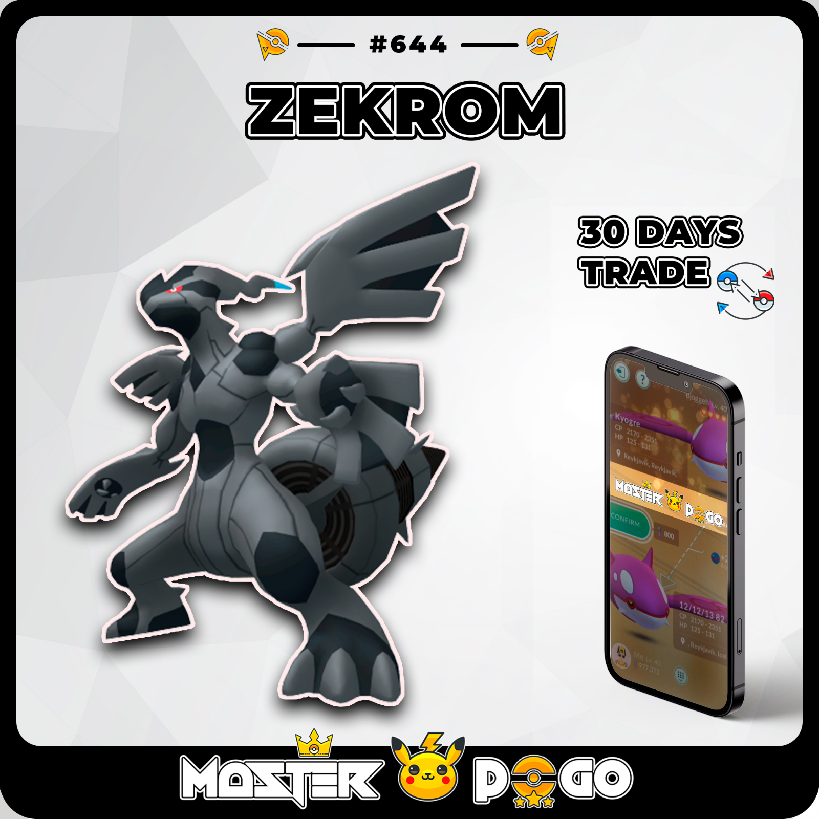 Zekrom pokemon go  Pokemon go, Pokemon, Pokemon toy