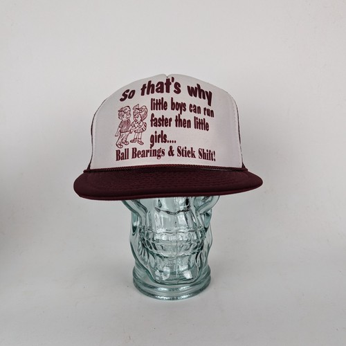 Vintage So That's Why Little Boys Can Faster laufen Netz Druckknopflasche Truckermütze Kappe Betriebssystem - Bild 2 von 8