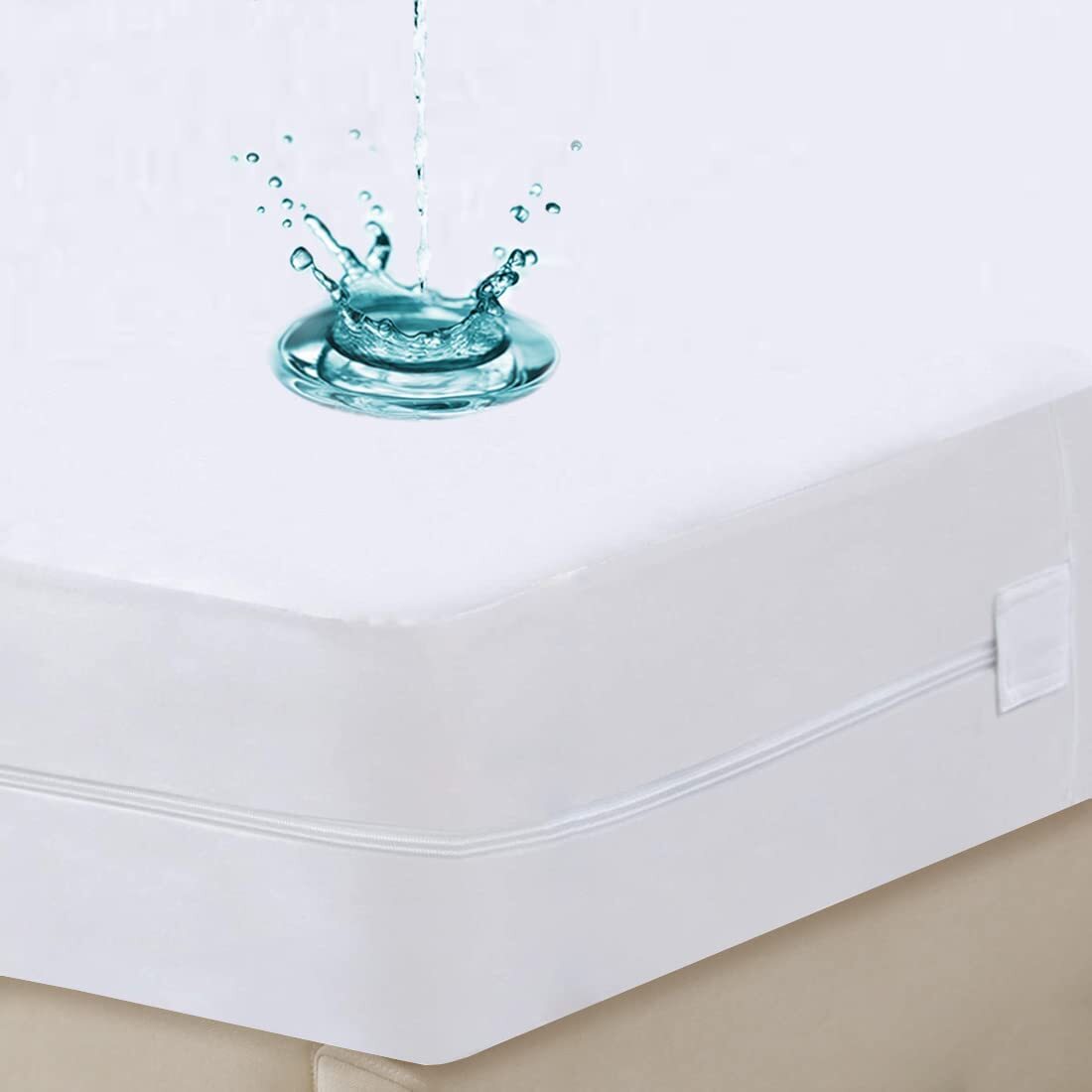 Waterproof Zippered Mattress Encasement Microfiber 7-15 Inches Deep Cover New