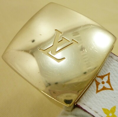 Auth LOUIS VUITTON Ceinture LV Cut 30mm Reversible 85 34  display picture 3
