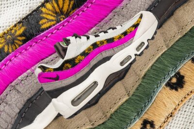 Nike Air Max 95 Sneakers Retro Trainers Rare Daisy With Leopard Shoes Women Size