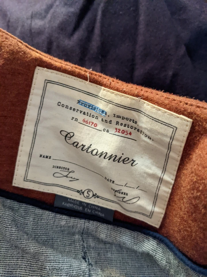 Chaqueta Blazer Anthropologie Cartonnier Forrada Tejido Óxido Un Botón Talla Pequeña S Foto 3 de 4