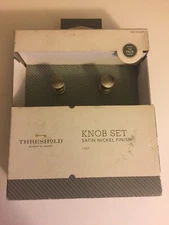 Threshold Knob Set Satin Nickel Finish 10 Pack BRAND NEW + FREE SHIPPING