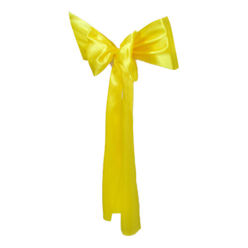 Housse de chaise cravate nœud amovible pratique résistant aux taches chaise écharpe cravate nœud - Photo 1/20