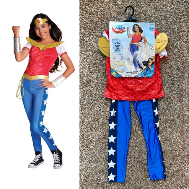 WONDER WOMAN DC Super Hero Girls Costume Halloween LARGE 1214 810