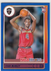 2021-22 NBA Hoops Parallel Blue Border EVAN MOBLEY RC #234 Cavaliers