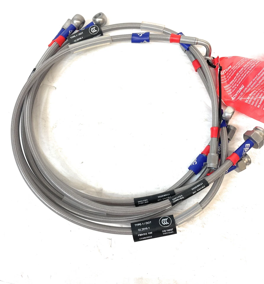 Kit de línea de freno de acero inoxidable EBC, 2001 Chevrolet Silverado 1500 HD (2x4) 4 puertas Foto 2 de 4